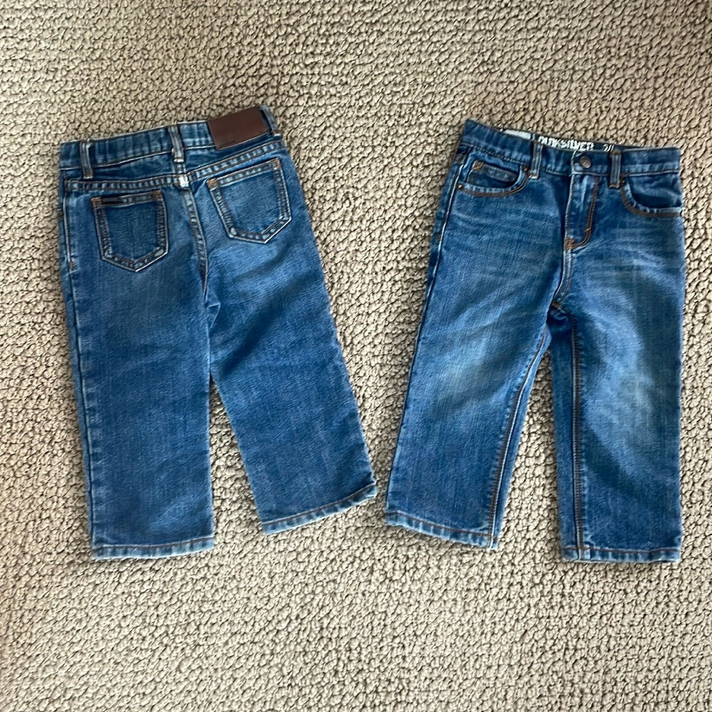 24 months 2t quicksilver jeans.